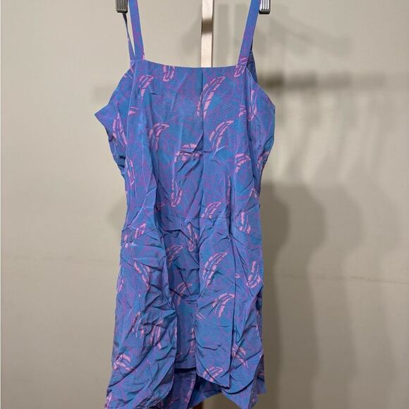 Bianca Coletti sz M Blue and Pink Sleeveless Romper - Picture 5 of 5